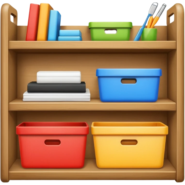 shelf organized household storage emoji