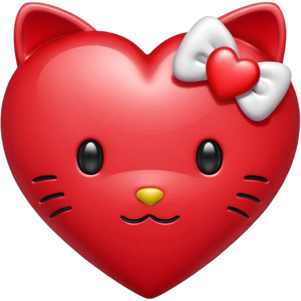 hello kitty heart emoji