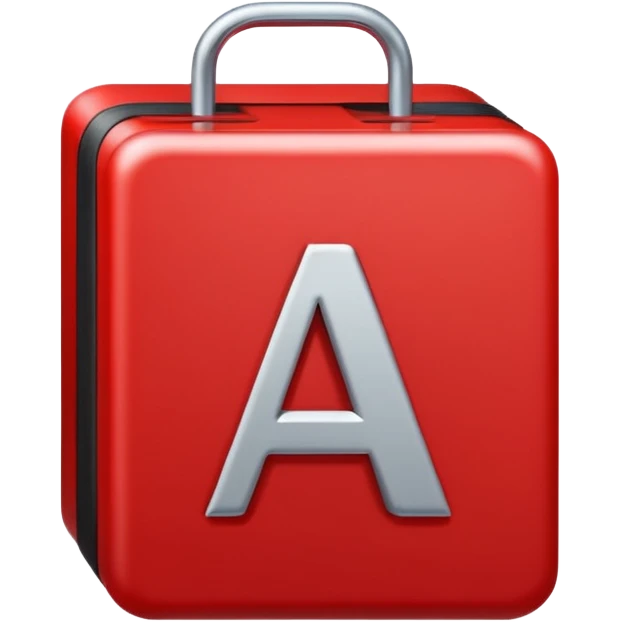 letter a in red box emoji