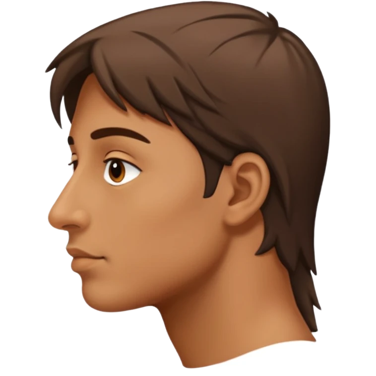  aquiline nose, side view emoji