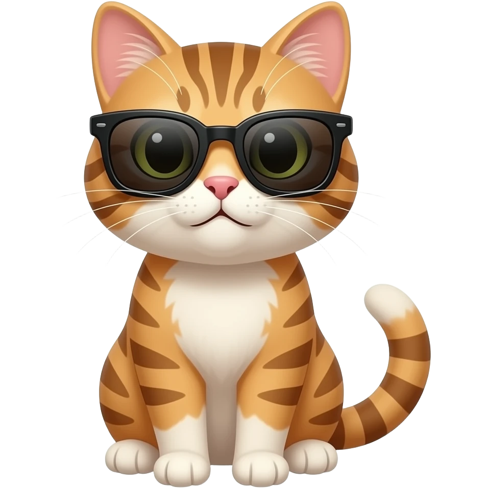 Cat wearing sunglasses emoji