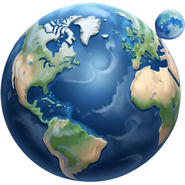 earth and the moon emoji