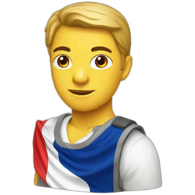 Platypys with french flag emoji