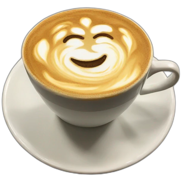 latte art emoji
