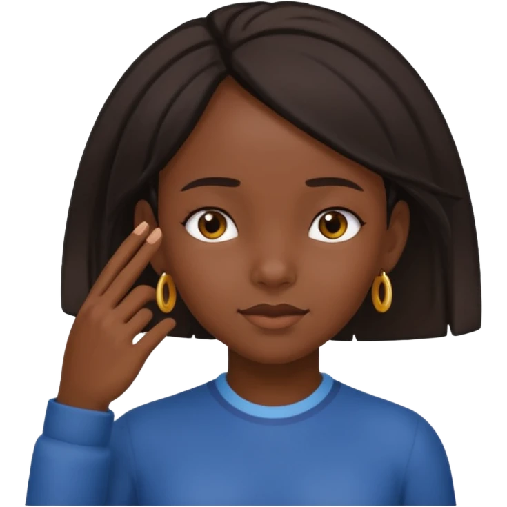 👧🏾👂🏾🤏🏾 emoji