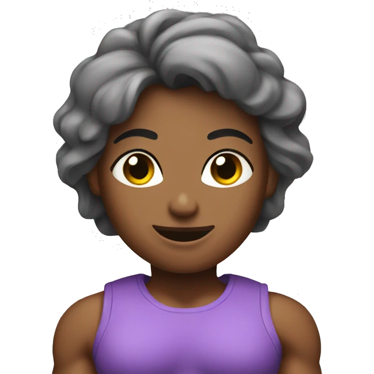 Body builder woman emoji