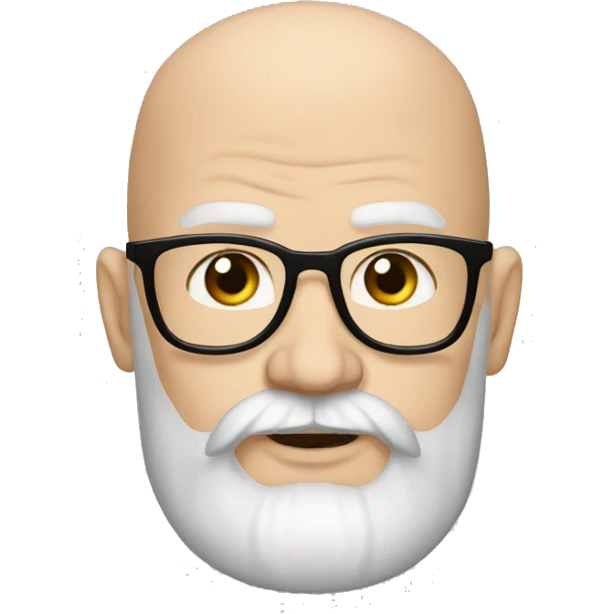 Supreme Leader german bald avec barbe emoji