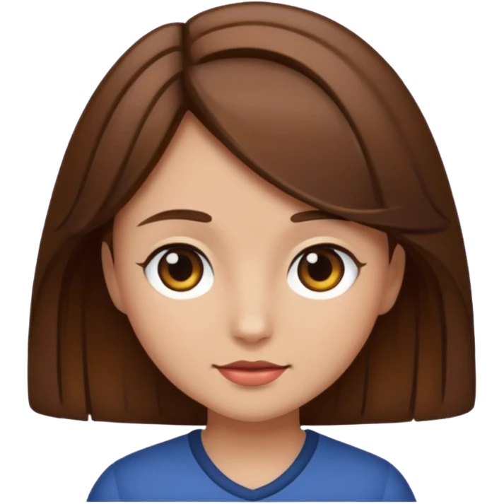 fancy brown haired girl emoji