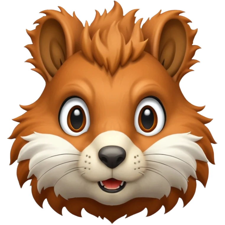 Exploding squirrel head emoji
