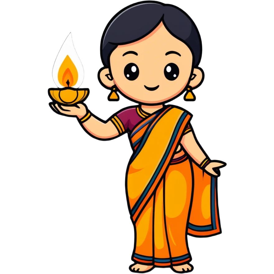 Ella is a Indian  emoji