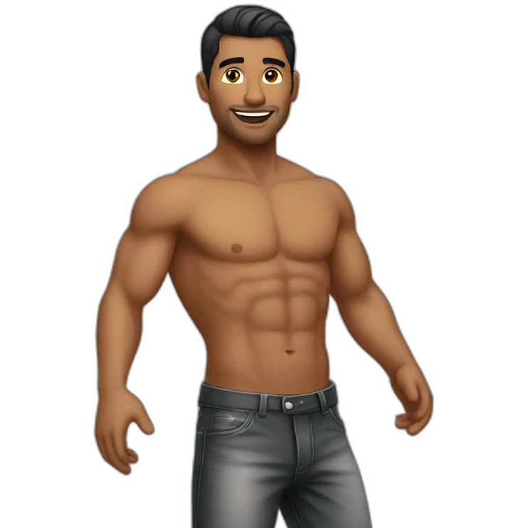 Male stripper emoji