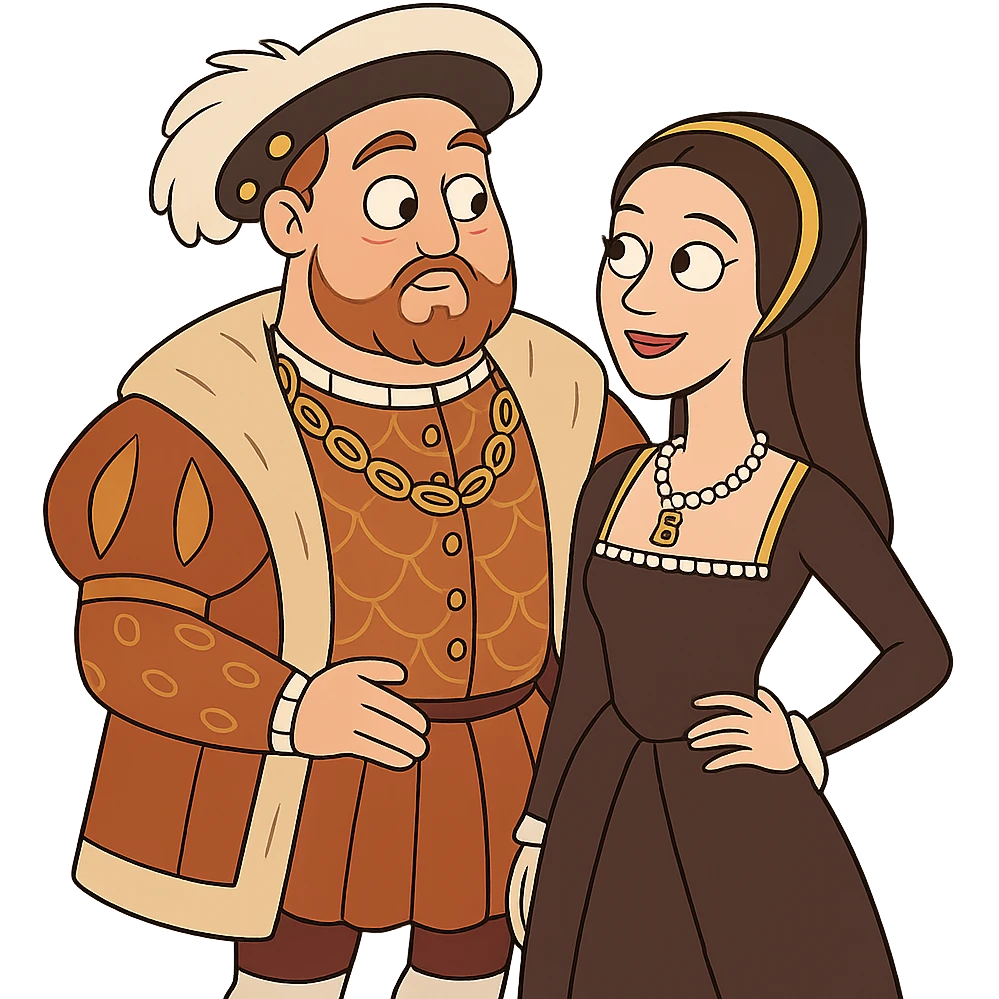 Henry VIII and Anne Boleyn emoji