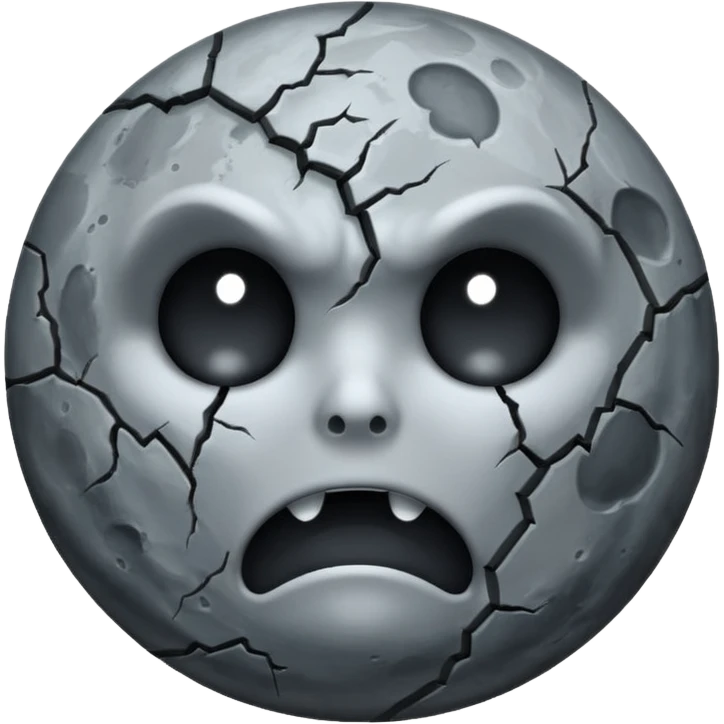 haunted moon no holes emoji