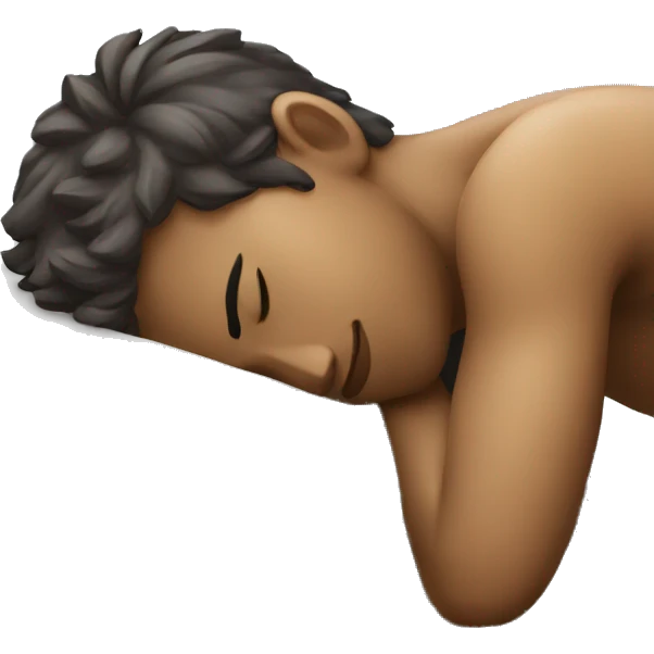 Person sleeping on desk emoji