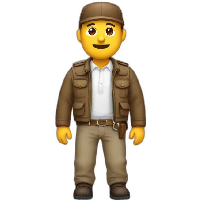 Papa pas content avec une ceinture  emoji