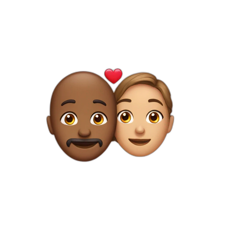 Deux personnes qui fond l'amour emoji