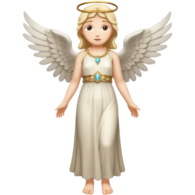 fullbody ancient woman with angel wings emoji