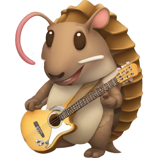 ARMADILLO MÚSICO emoji