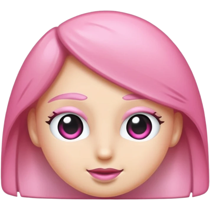 Netflix açılı pembe bir bilgisayar emoji