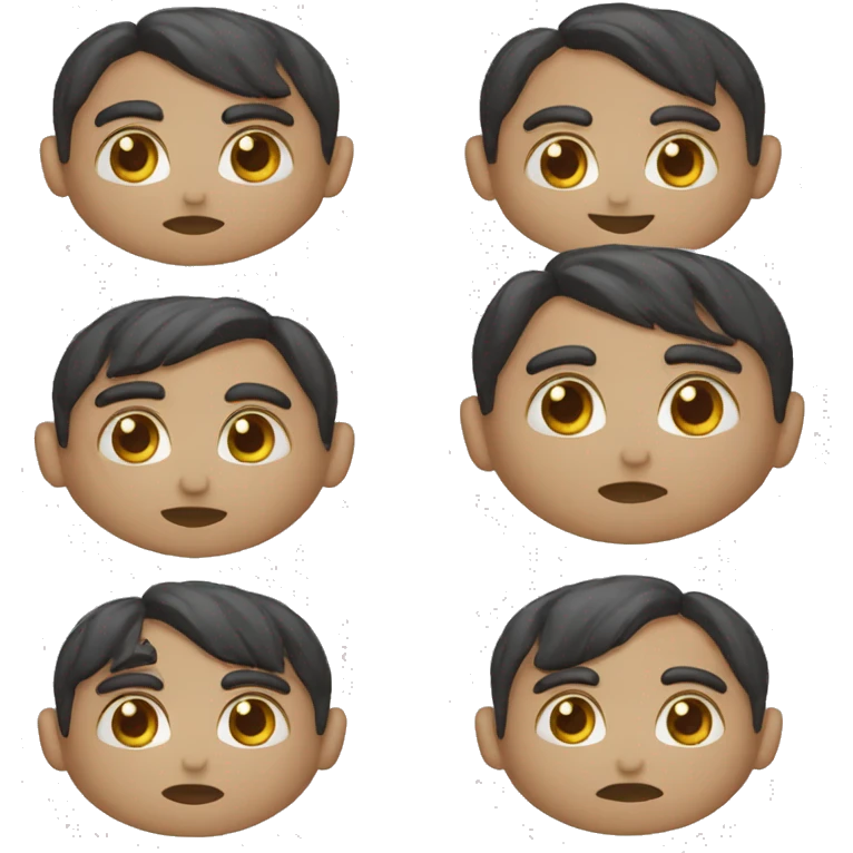 chico rubio ojos celestes contento emoji