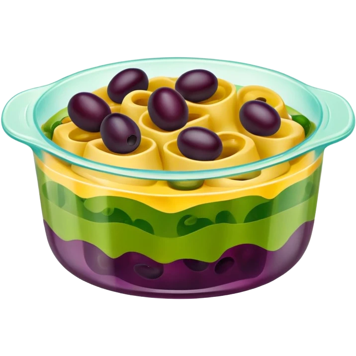 Gross vintage jello salad with olives in it emoji
