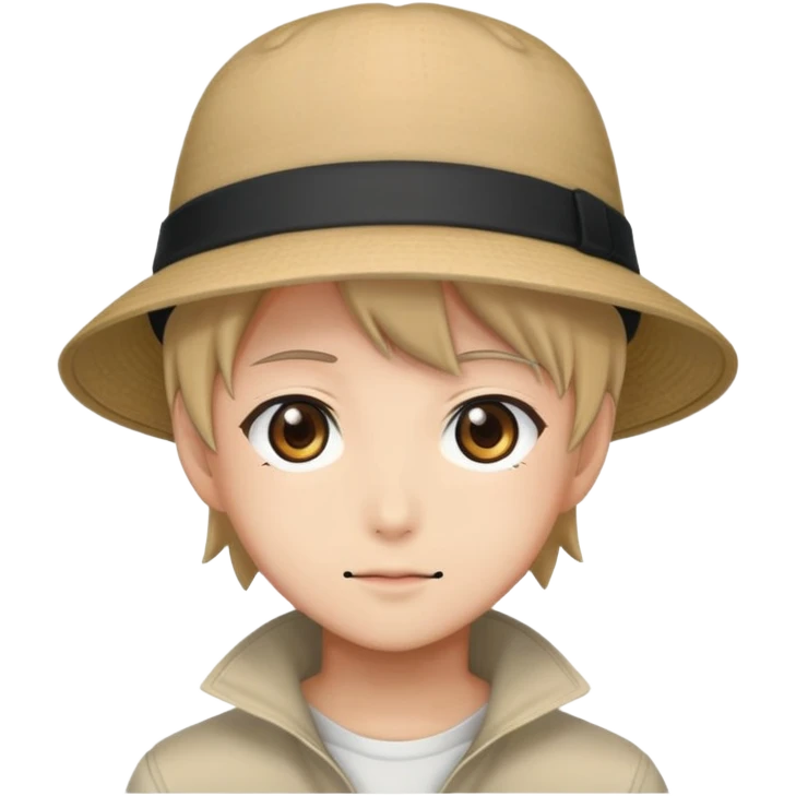Anime wearing a hat emoji