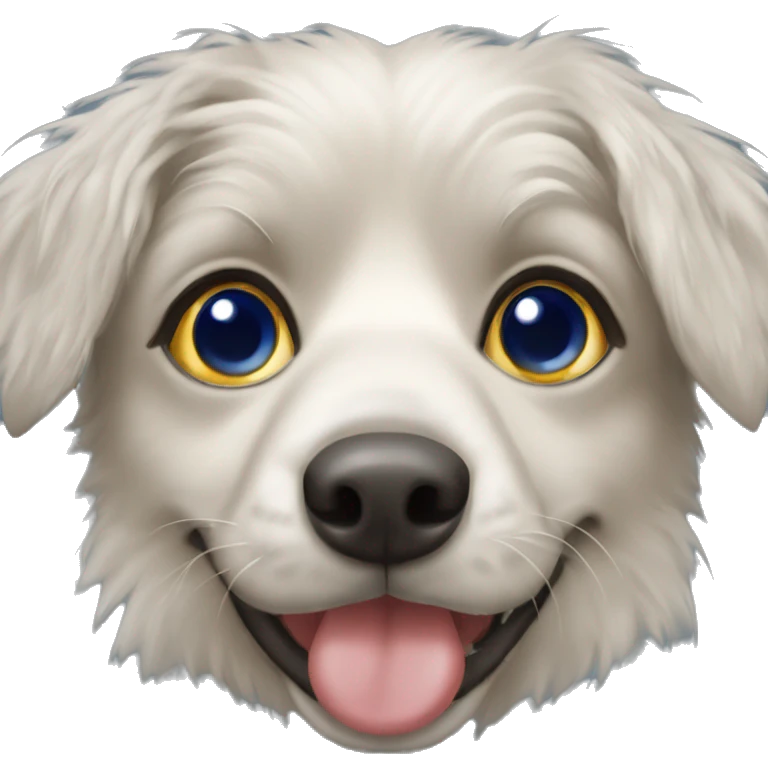 Berger australien aux yeux bleus emoji