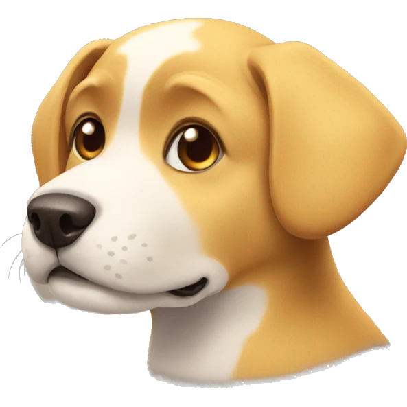 The dog is sunny emoji