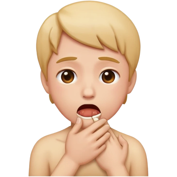 chocking yourself  emoji