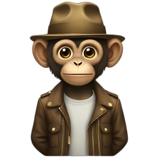 Monkey stylish emoji