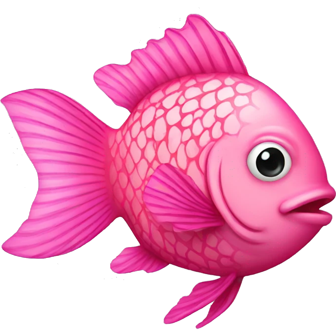 Pink fish emoji