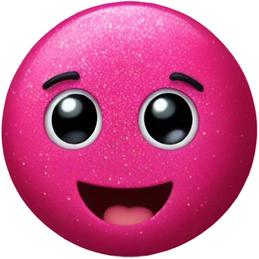 Hot pink blueberries with glitter  emoji
