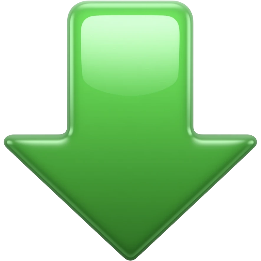 A simple green arrow down emoji