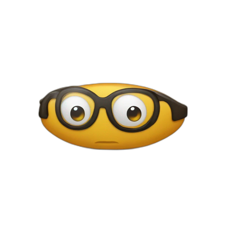 Un haricot pointu à lunette emoji