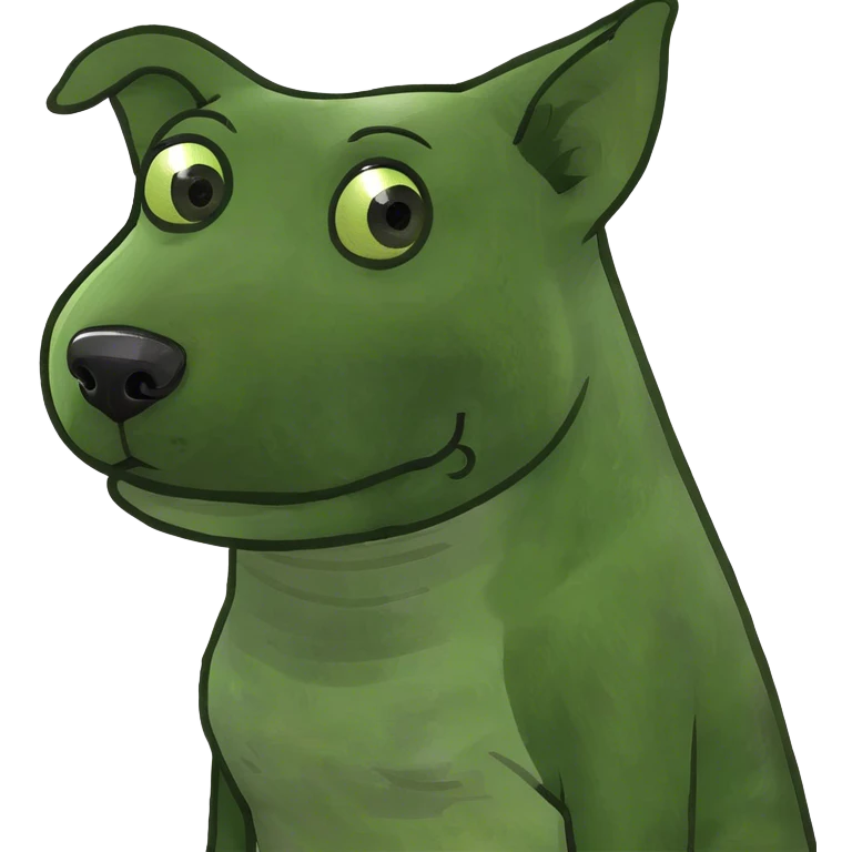 Dog on cat emoji
