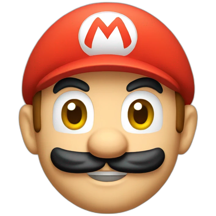 Mario head emoji