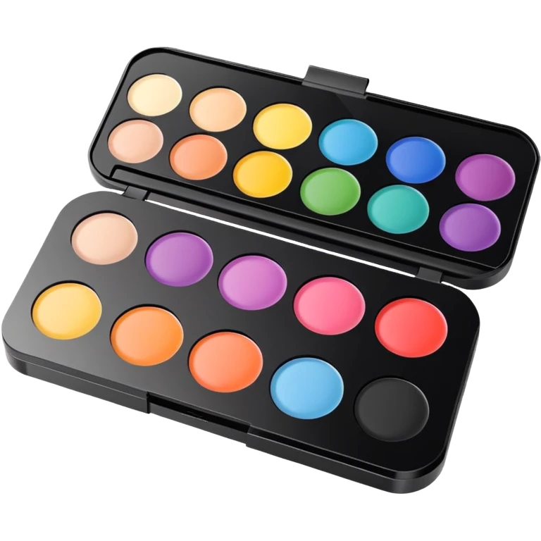 makeup palette with a usage progress bar emoji