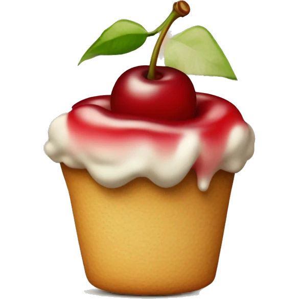 a cherry on top of the written word “please”  emoji