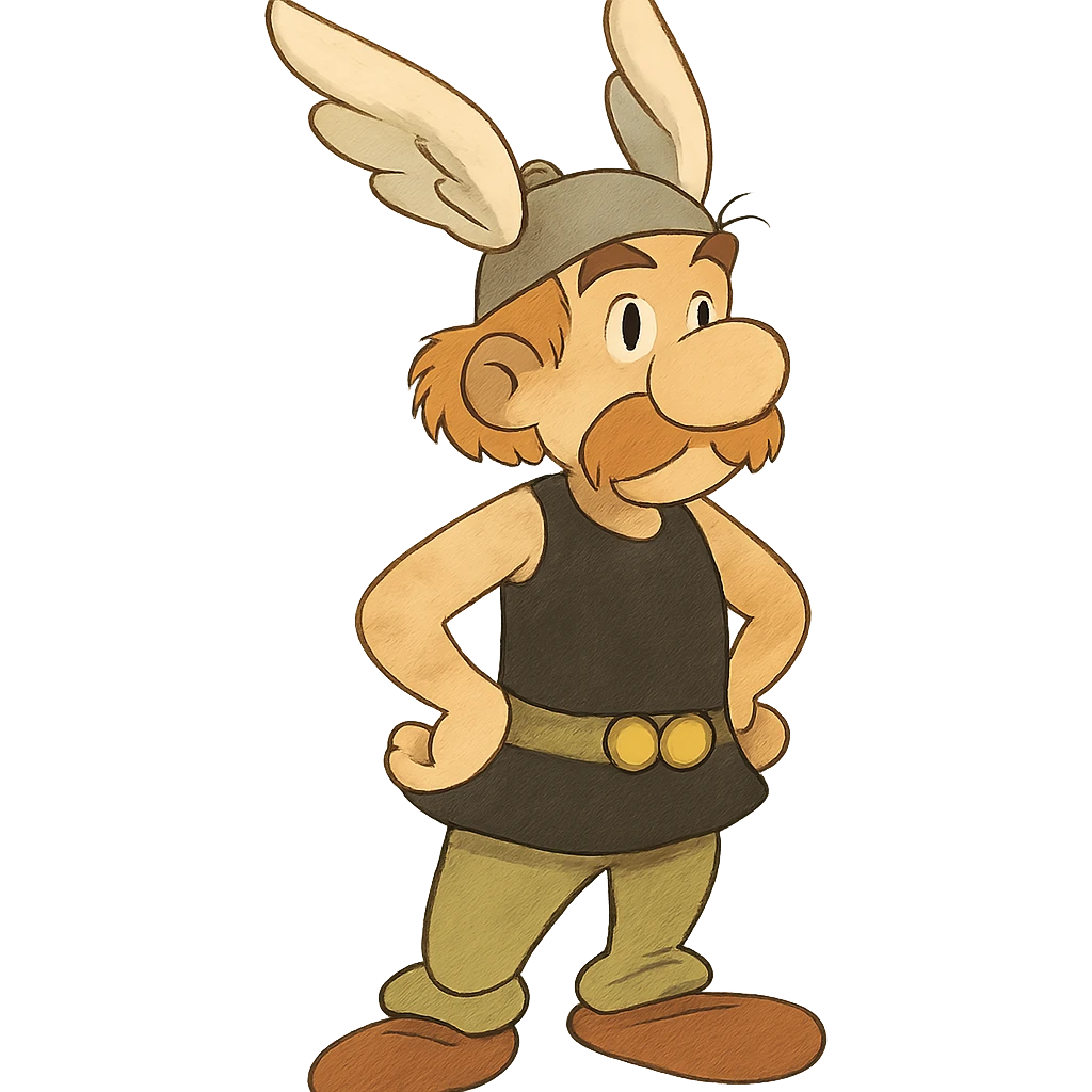 ghibli style Asterix with wings emoji