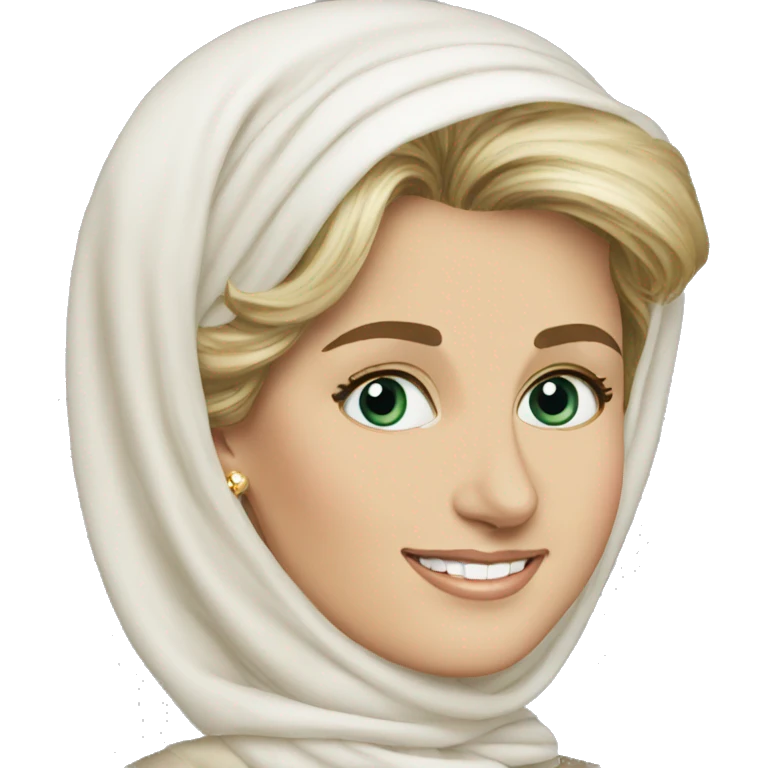 Princess Diana  as muslim emoji