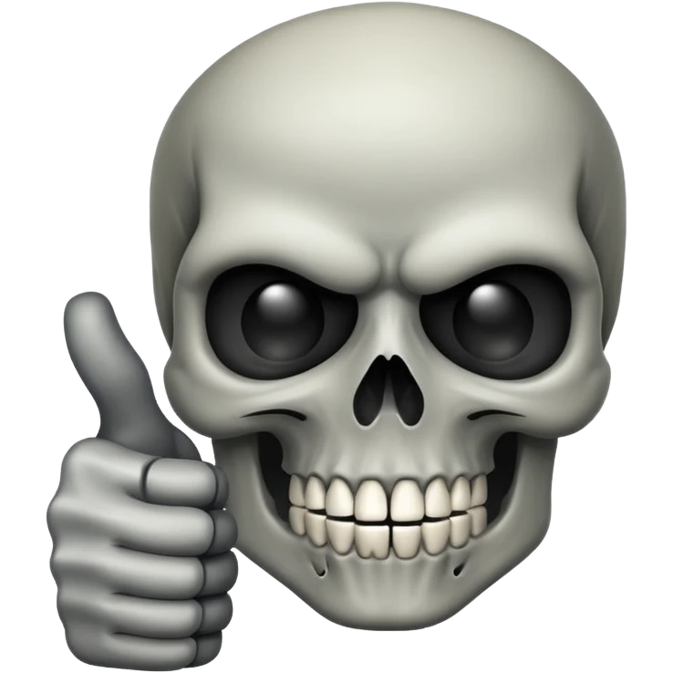 Skull punisher giving thumbs up emoji