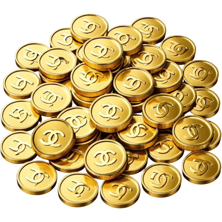 chanel coins pile emoji