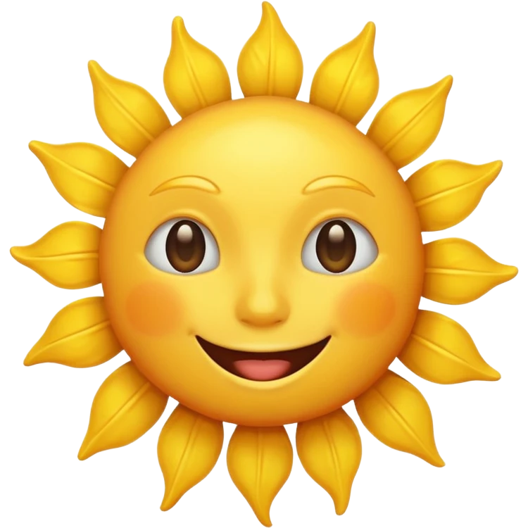 a happy sun emoji emoji