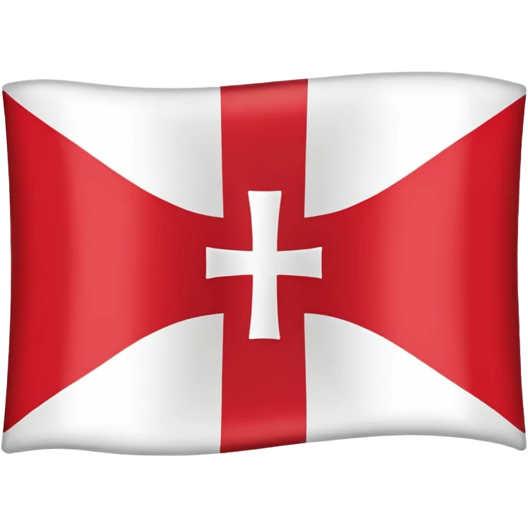 Danish flag with yellow cross instead of white emoji
