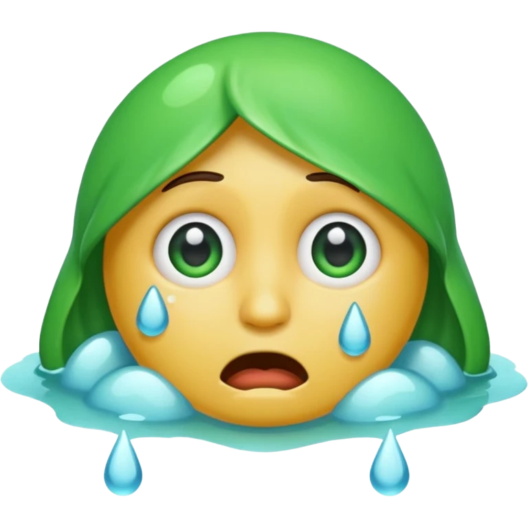 Emoji crying and throwing up emoji