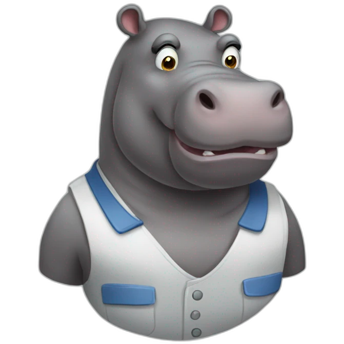 working hippo emoji