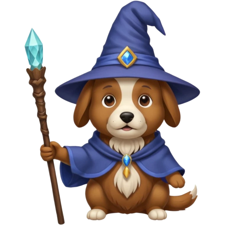 Dog wizard emoji