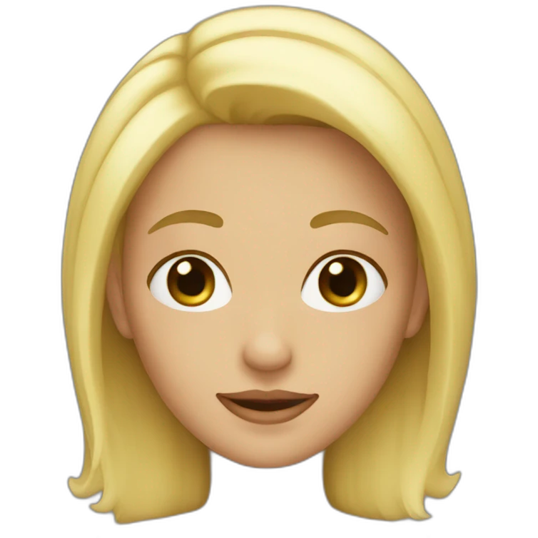 Fille blonde emoji