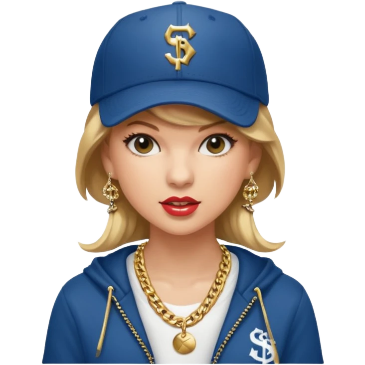 Taylor swift as a rapper emoji