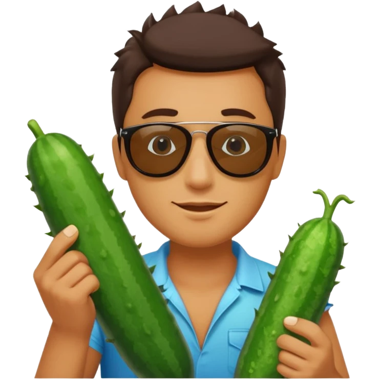 Férfi és uborka emoji